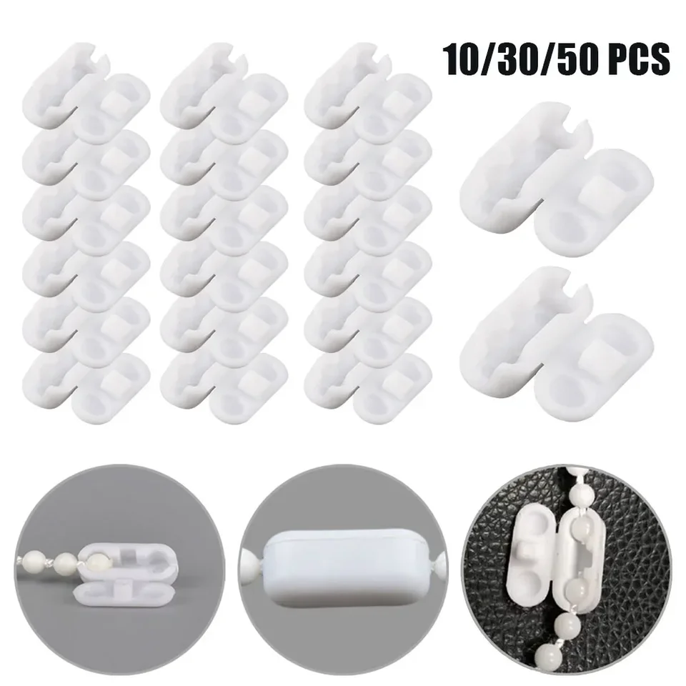 30/30/50 PCS Roller Roller Pull Cord Conector Connector Connector pre zvislé žalúzie Klipy