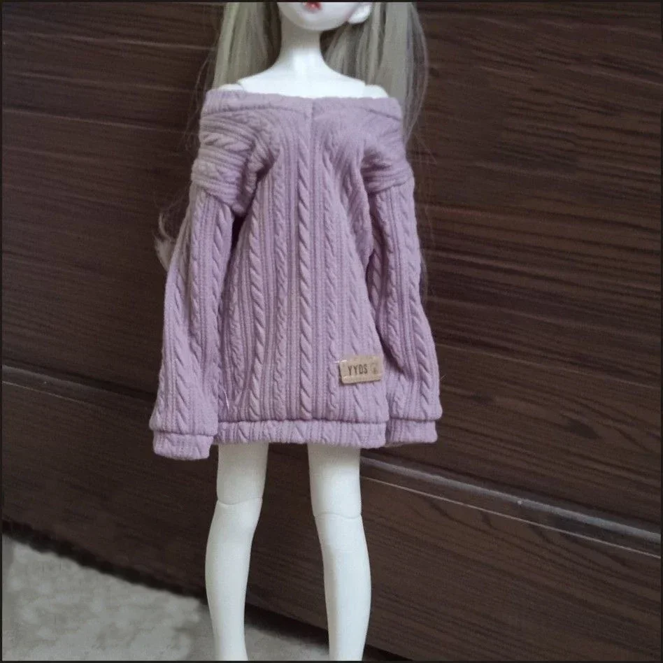 30/45/60 cm odevy pre bábiky pre 1/3 1/4 1/6 BJD Doll Girl Hračky Lotovo fittingový sveter šaty na domáce bábiky, bez bábiky