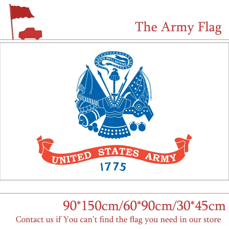 30*45 cm Vlajka auta Amerika