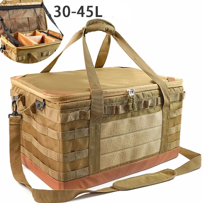 30 45L Camping Storage Bag Organizátor s rukoväťami všestrannou veľkou kapacitou pre vonkajšie grilovanie kempingu Piknik