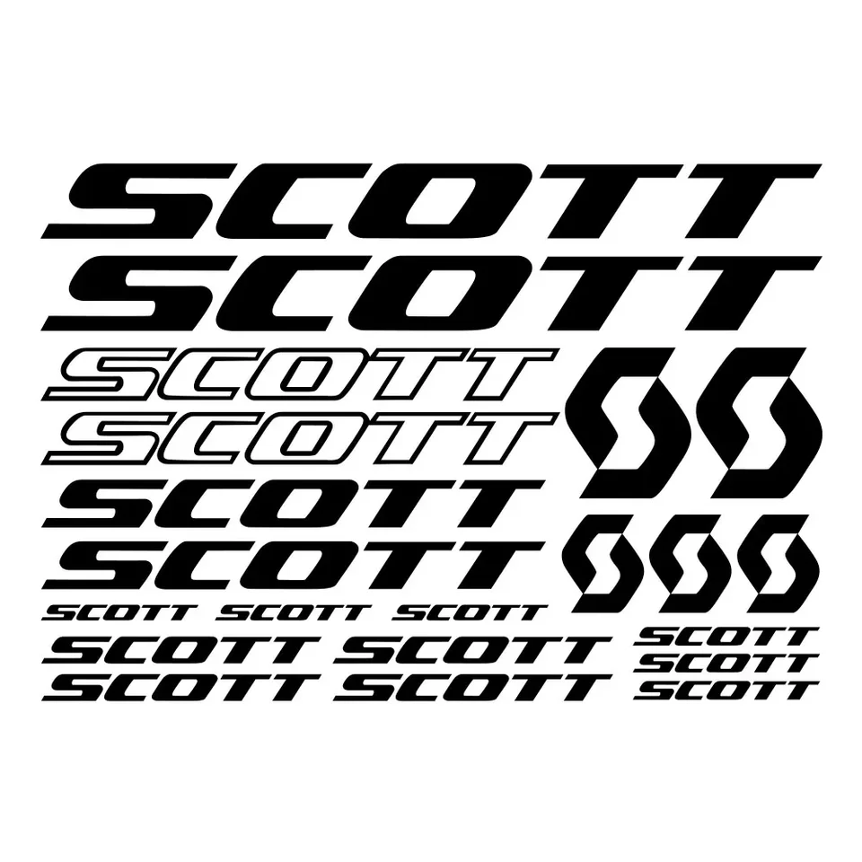 30 cm 21ks pre Scott Bike Frame Stickers Páje