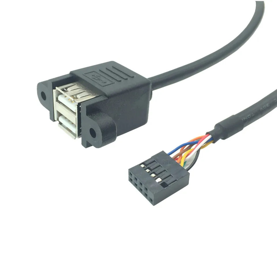 30 cm 50 cm základná doska Interná 9pinová výška rozstupu 2,54 mm do dvojitého portu USB 2.0