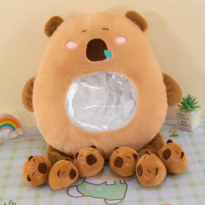 30 cm Capybara Snack vankúš Plush Plush Hray Kawaii módna plyšová bábika plnené zvieratá Soft