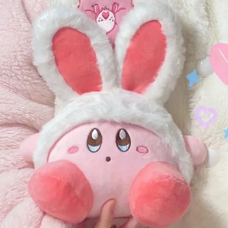 30 cm králičie ucho Kirby plyšové plyšové hračky objatia objatia vankúš na stroj na bábiku dekorácie Detské hračky Dievčatá darček