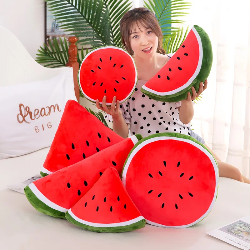 30 cm LiveLike Kawaii Watermelon Plush Hračky Doll Doll Dolld Plant Cushion Cartoon Fruits Fruits Soft Hračky pre deti narodeniny darček