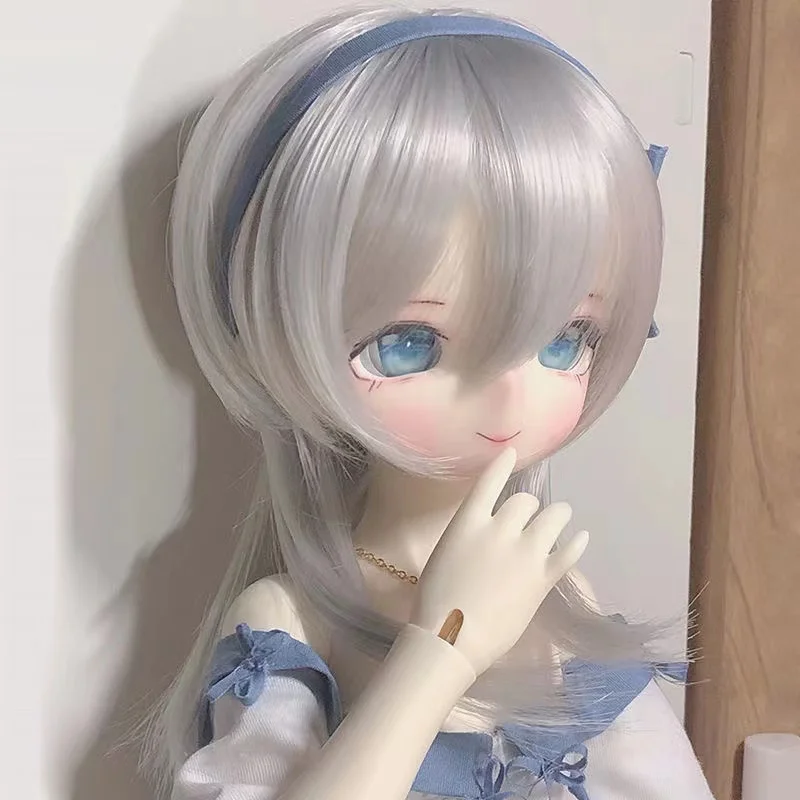 30 cm Nová parochňa BJD Doll Wig 1/6 BJD Soft Hair Hair Wolf Tail Style Parochňa Stredné a dlhé vlasy Bjd