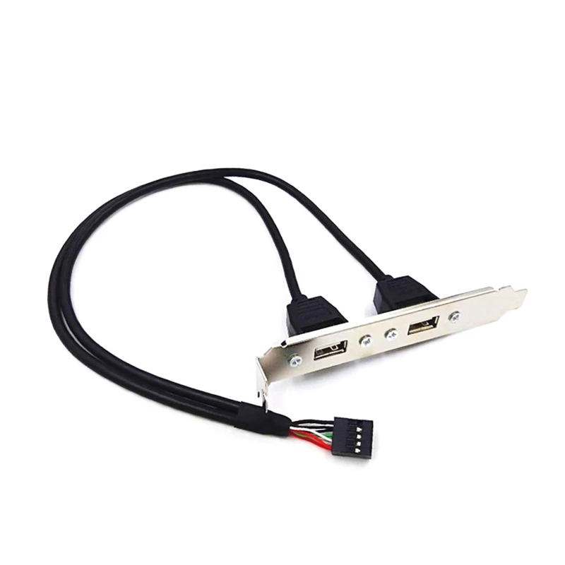 30 cm PC HAINBOARD 9PIN až DUAL USB 2.0 Ports Cable Cable Dostupná doska 2 USB2.0