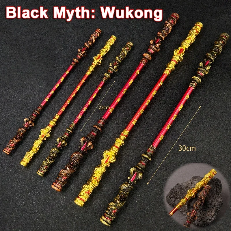 30 cm čierny mýtus: Wukong Weapon Sun Sun Wukong Monkey King Bar Game Anime Metal Swords Katana Weapon Model Ornament Crafts