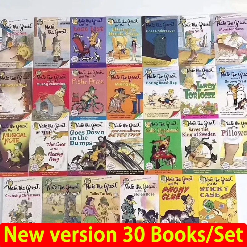 30 kníh Nate The Great Great Detective Comics Comics English Picture Book Livre English Books Libros de Inglés