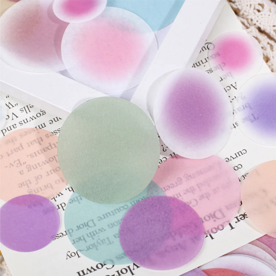 30 ks jednoduché tvary akvarely bodiek na stenu pre nálepky na scrapbooking Planner Bullet Supplies