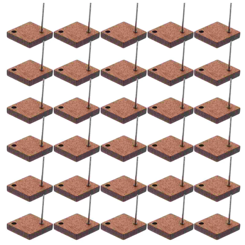 30 ks výrobou geometrických drevených ušných cvočkov módne akupunktúrne nálezy šperkov