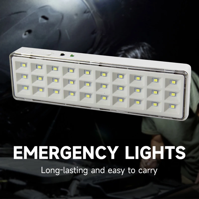 30 -led núdzové hasičské osvetlenie prenosné núdzové evakuačné evakuačné svetlo Svetlo namontované na stenu Smart Home LED žiarovka Stlmiteľné kempingové svetlá