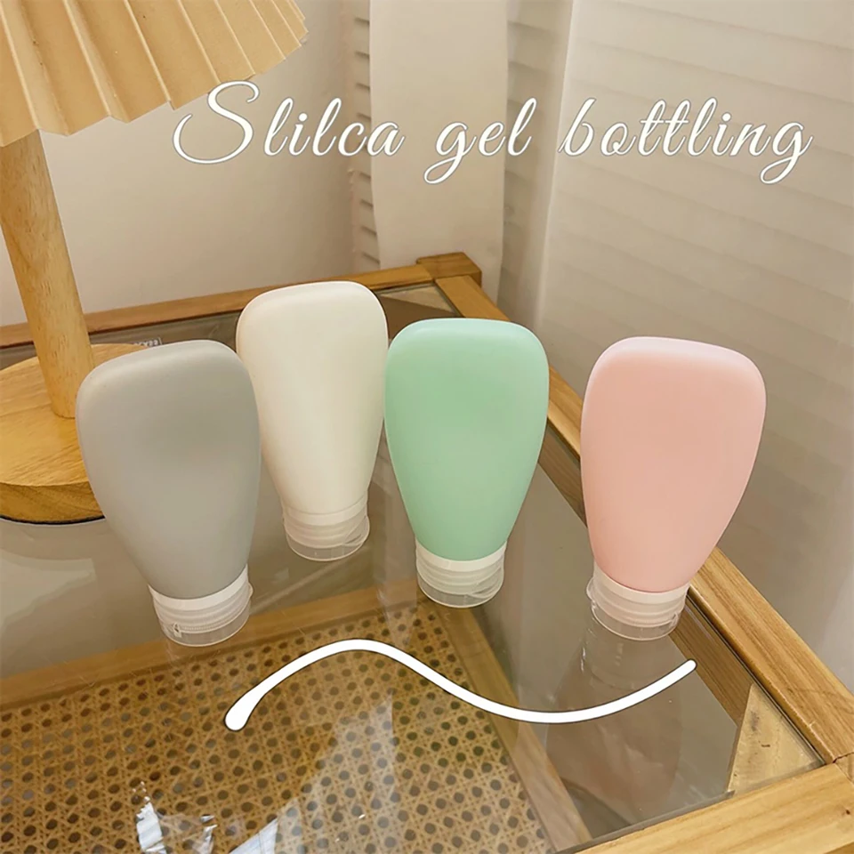 30 ml/60 ml/90 ml silikónových cestovných fliaš sub-balícke úložné fľaše Neprestrapiteľná fľaša pre výrobky na starostlivosť o pleť šampónu
