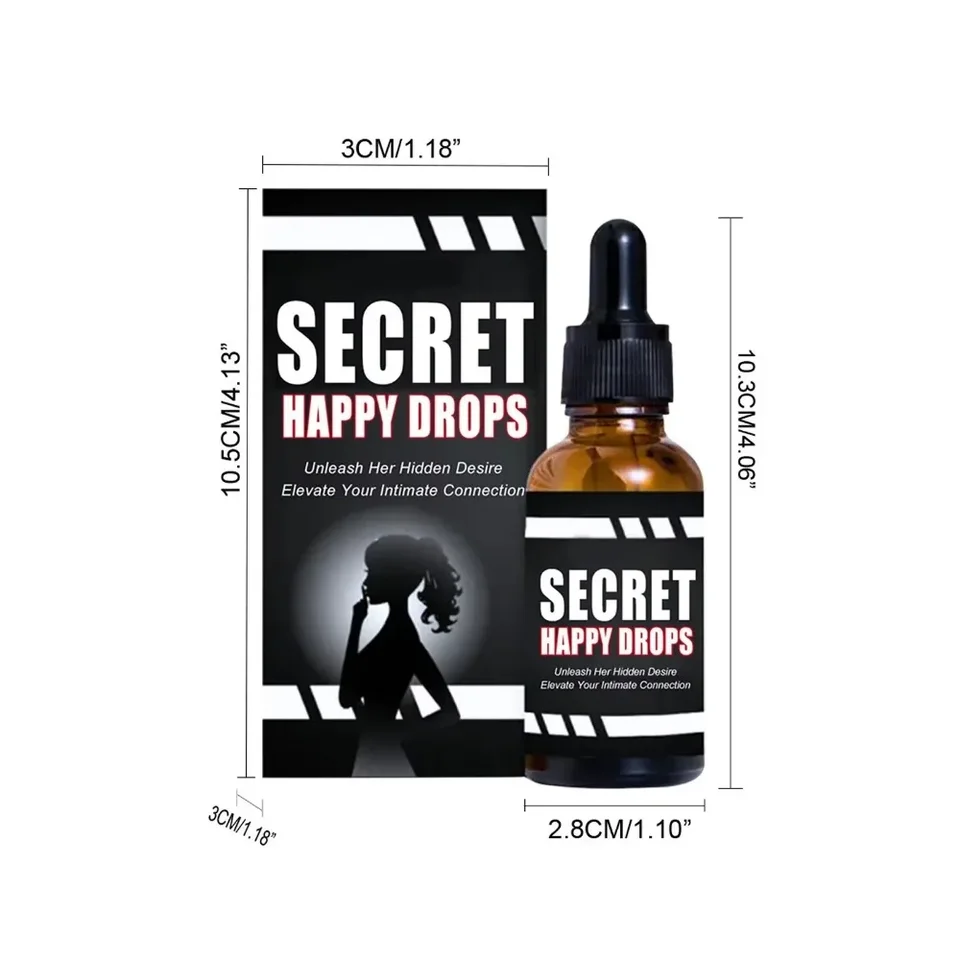 30 ml kvapky starostlivosti o telo, zdravie tela, fyzické a duševné potešenie z vitality, tajná nálada zvyšuje kvapky intimity
