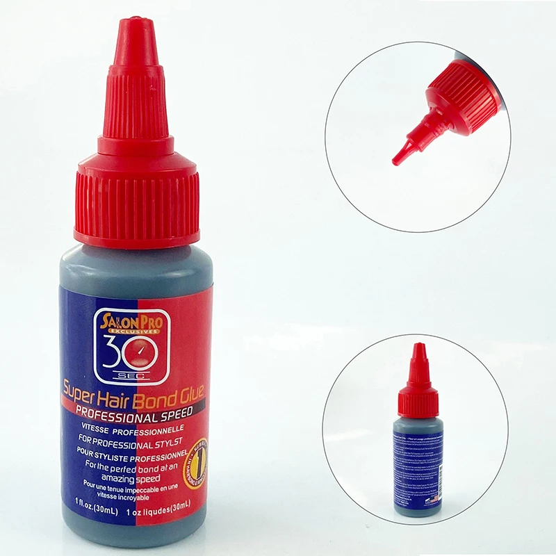 30 ml nepremokavé lepidlo na lepidlo na parochňu pre vlasy pre čipku prednú parochňu/Toupee/Uzavretie/predlžovanie vlasov a odstraňovač super lepiace lepidlo lepidla