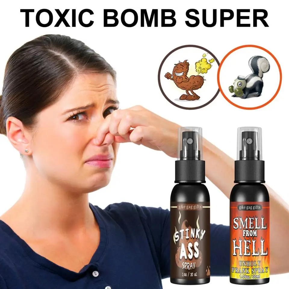30 ml ohromujúci sprej páchnuci tekutý prd vôňu sprej dlhá zápach halloween žart hračky dospelých Deti Spoof zápach spray