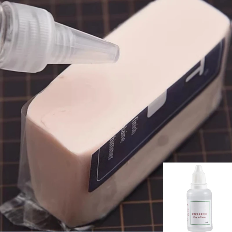 30 ml Polymérny hlinený zmäkčovač hlinená zmes olej riedidla na zvýšenie viskozity DIY ručný bábikový model hladký povrchový proces materiálu