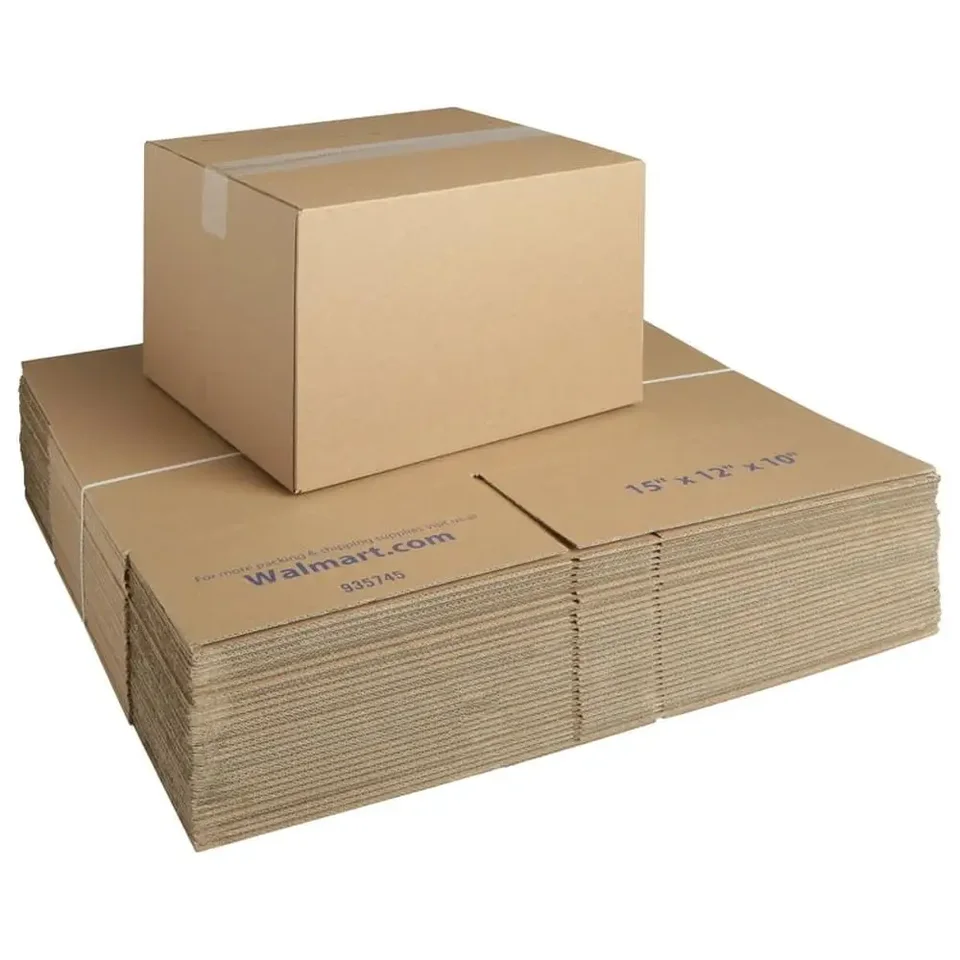 30-počiatočné recyklované prepravné škatule 15x12x10 palcov ekologicky prenosné kraft zväzky Kraft prenosné viacúčelové balenie