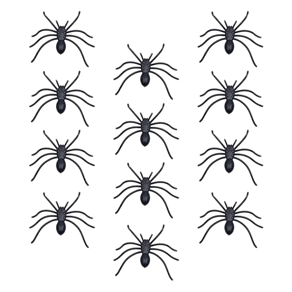 30 počítačov hračky Soft Spider Prank Joke Hračky strašidelné pavúky plastové žartujúce čierne Halloween dieťa