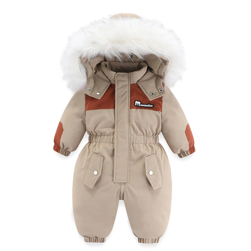 -30 stupňov detské zimné kombinézy Snewsuit Warm Boy lyžiar