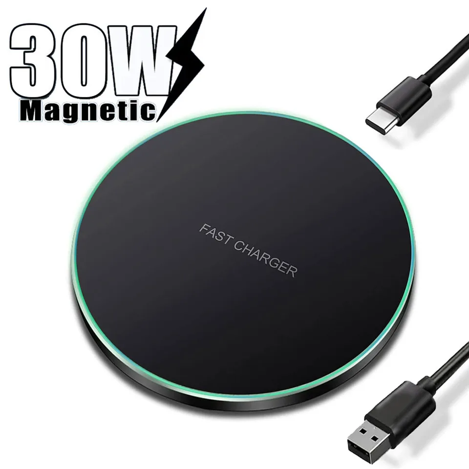 30 W bezdrôtová nabíjačka pre iPhone 15 14 13 12 Pro Max x Samsung Xiaomi Telefón Qi Chargers Induction Rýchle nabíjanie Dock Station
