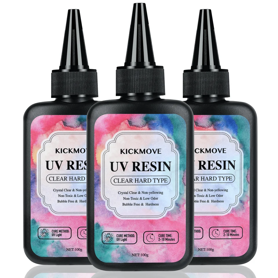 300 g UV živice čistá, tvrdá, vylepšená krištáľovo čistá epoxidová živica UP UV Cure živica na výrobu remeselných šperkov