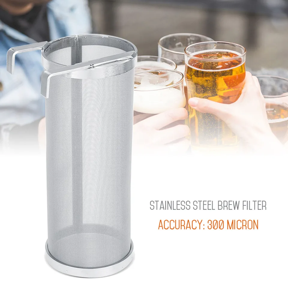 300 mikrónov z nehrdzavejúcej ocele Domáce pivovarnícke pivo hopové sieťové sitko s háčikom pivo pivovar Filter Filter Filter