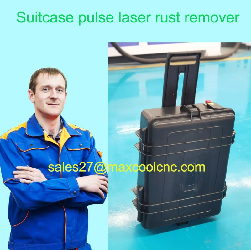 300 W pulzný laserový čistiaci machinový kufrový čistiaci čistiaci čistiaci prostriedok ručného vlákna laserového odstraňovania nástroja 100W-500W voliteľný