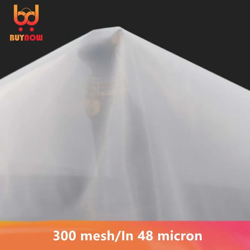 300 ôk/v 48 mikrónovej gázovej vode Nylon Filter Soya Bean Paint Screen Coffee Víno Čistá tkanina Industrial Filter Cloth 3 Veľkosť