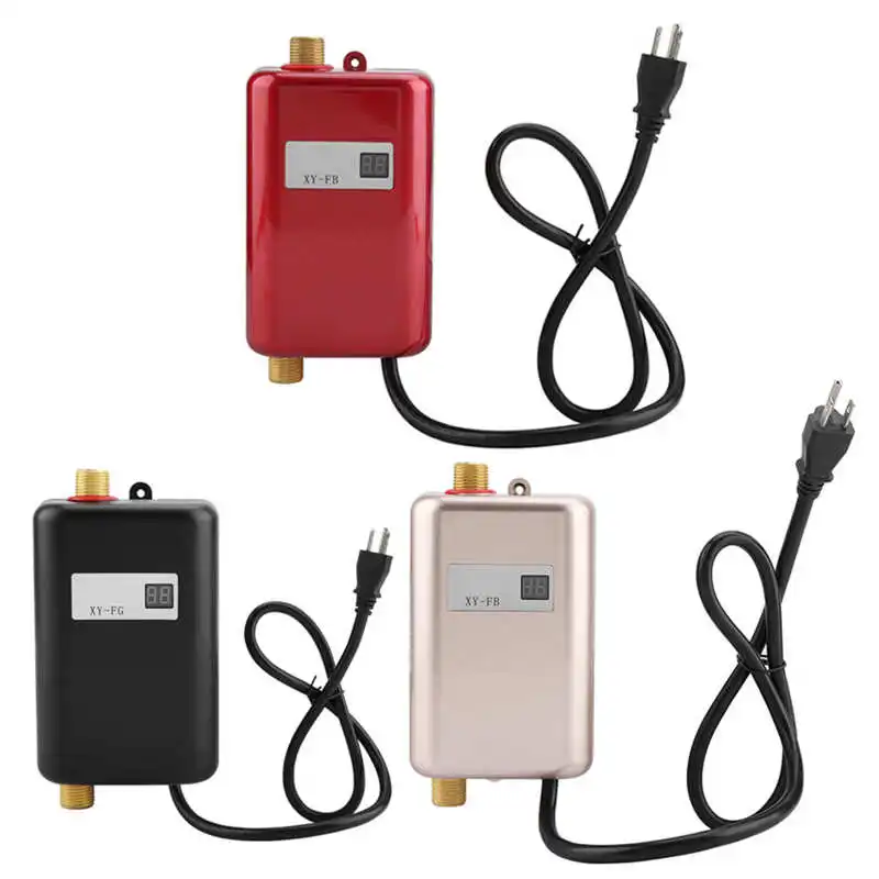 3000/3800W 110/220V Elektrický ohrievač vody horúca voda pre kúpeľňu termostati bez nádrže Domáca sprcha Kuchyňa