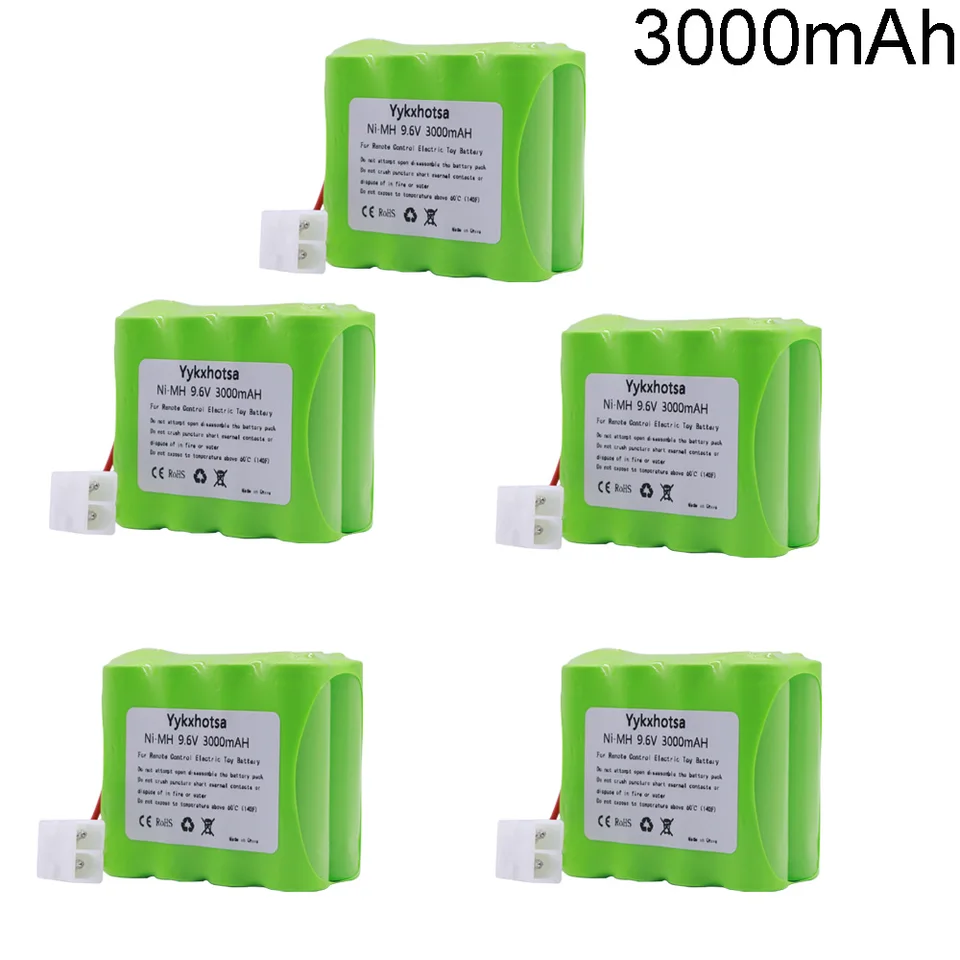 3000 mAh 9,6 V NIMH batéria pre batériu RC Hračky Tanks Trains Gun Ni-MH AA 9,6 V High-kapacita batérie pre RC člny 1/2/3/4/5pcs