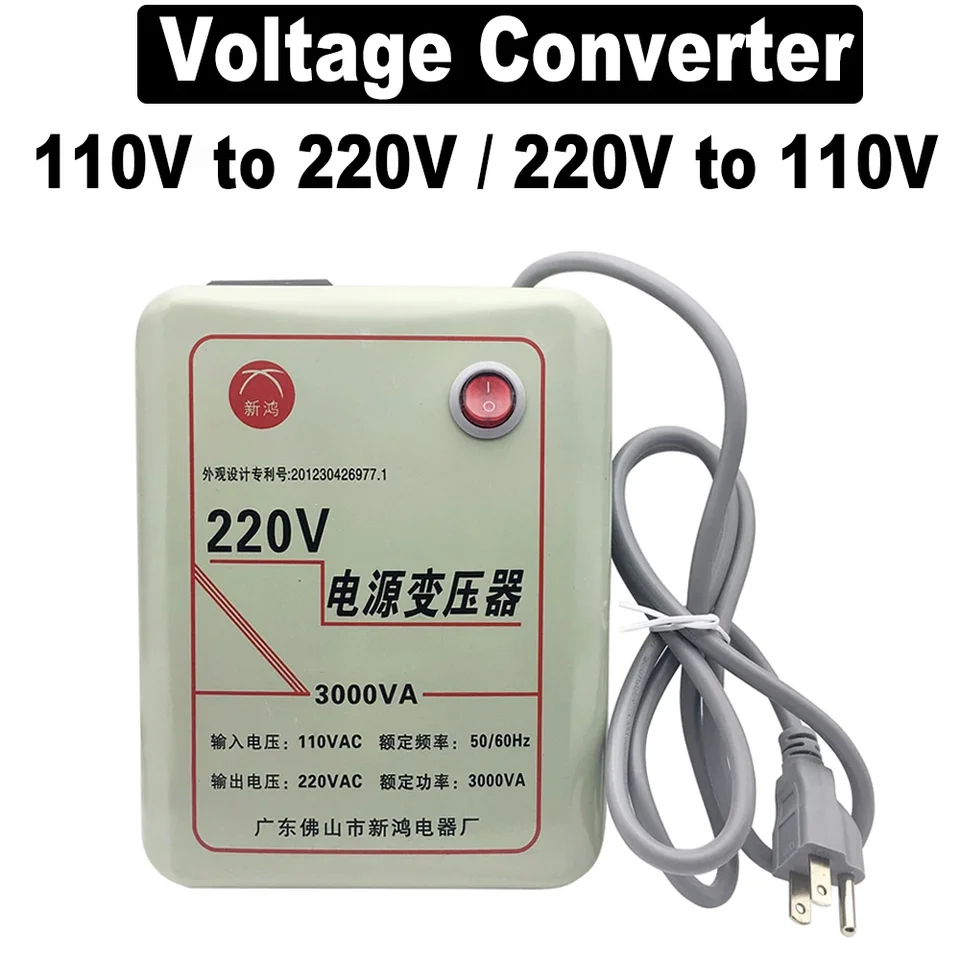 3000W 2000W 1000W 500W Transformátory prevodníka napätia 110 V až 220 V AC Power Step Up 220V až 110 V Krok nadol adaptér transformácie