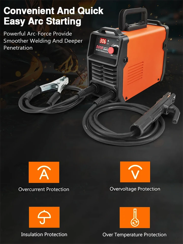 300k prenosný zvárací stroj MMA 220V EÚ Arc Welder Inverter Welding stroj Mini železné elektrické zváracie zariadenie Oprava automobilu