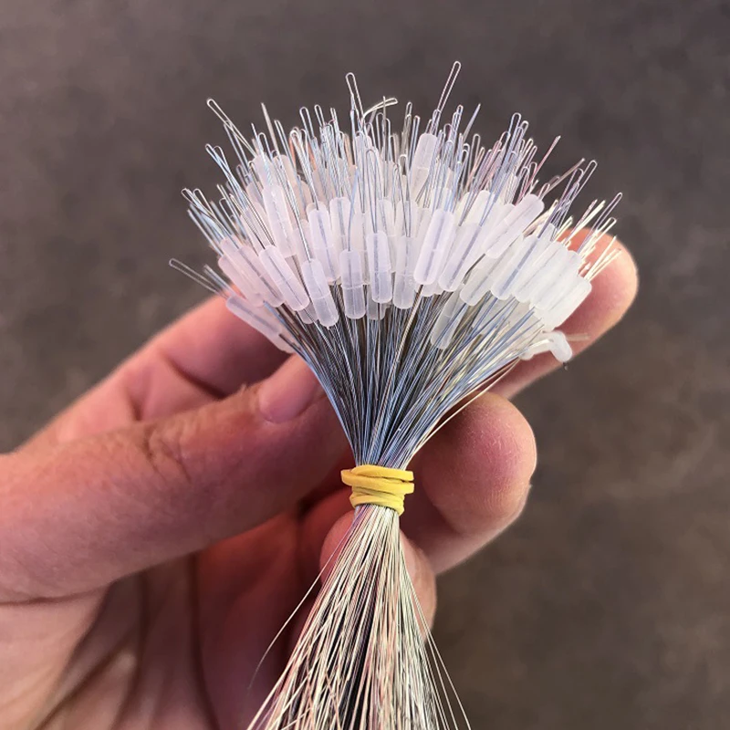 300ks/veľa plavákov priehľadná gumová zátka SS SML Fishing Bobber Zátka Float Float Cylindrical Space Bean Fish Line príslušenstvo