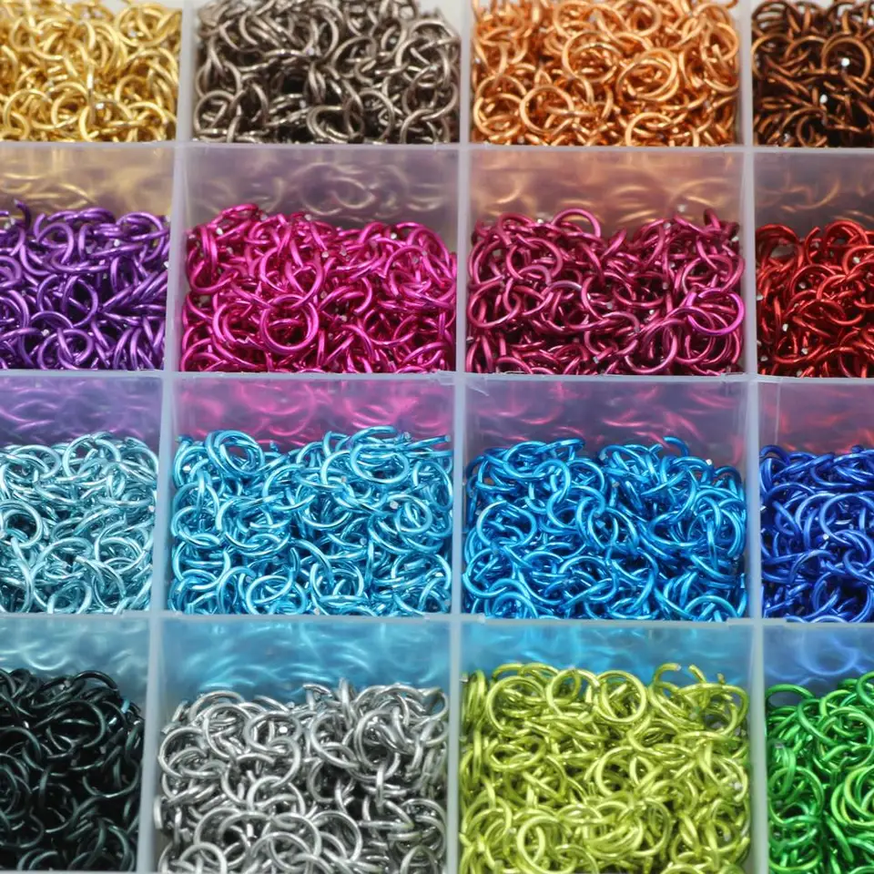 300ks/šarža 6 mm kovové DIY nálezy šperkov Otvorené Single Loops Jump Rings Jewelry náhrdelník náramok náramok