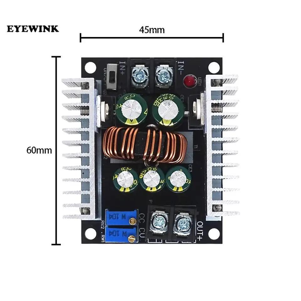 300W 20A DC-DC Buck Converter Step-Down Modul Konštantný prúd LED Driv Ofer Opna o krok nadol Modul napätia