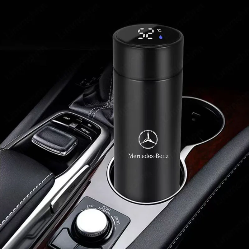304 Nerezová oceľ inteligentná teplota merania termosu pre Mercedes Benz AMG GLA CLA ML W203 W220 W205 W211 W212 W210