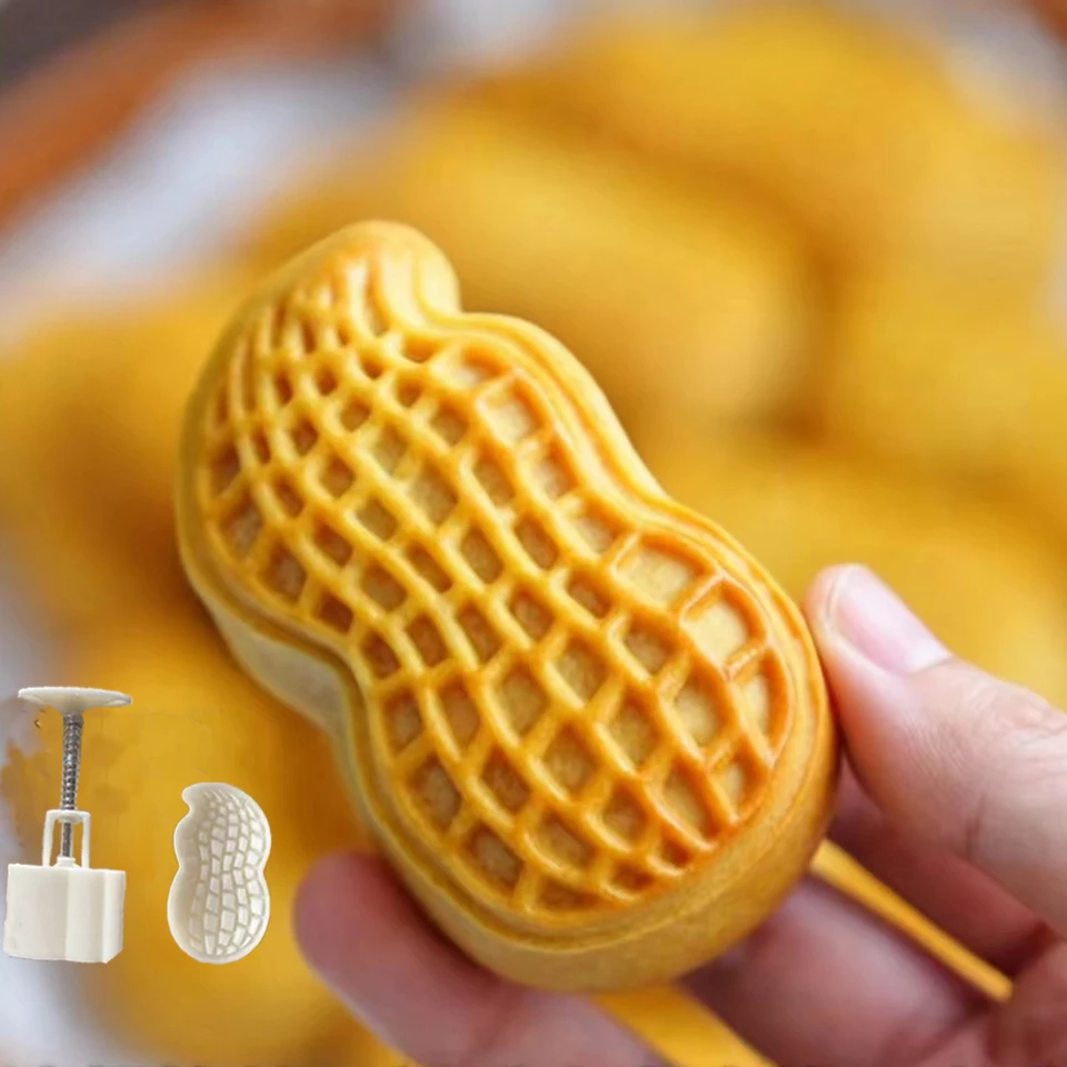 30G 50G 75G Roztomilé arašidové pečiatka Moon Cake Plunger Molger Nut Cookie Cutter Nový koláč Curchp Cukrák dezert na varenie príslušenstva