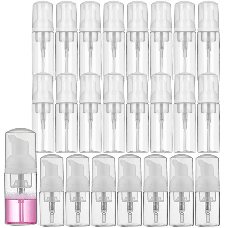 30ks 30 ml 50 ml 60 ml 100 ml plastovej penovej fľaše Fľaša s prázdnymi tvármi Čistiace kozmetické fľaše SOAP Dávkovač