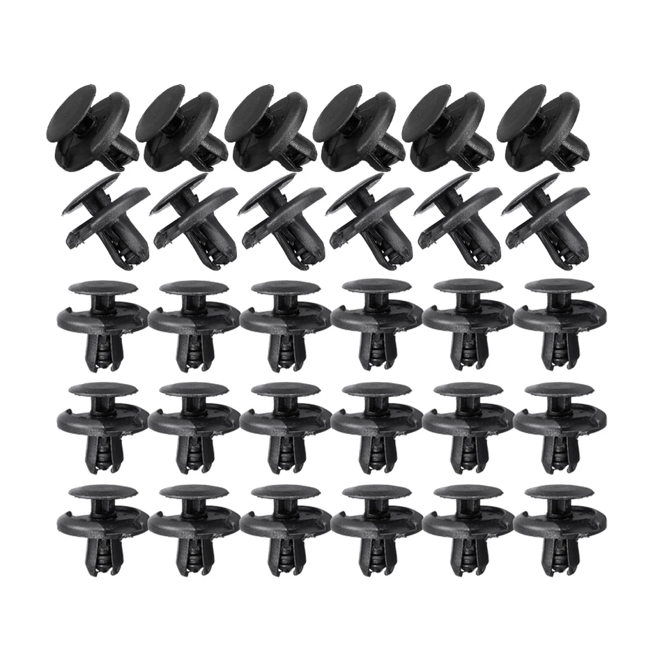 30ks 7 mm Nivet Bumper Clips Clips Cover Cover Cover Upevňovací klipy automobilu Dvere Clips pre Suzuki Grand Vitara SX4 Swift X-90 XL-7