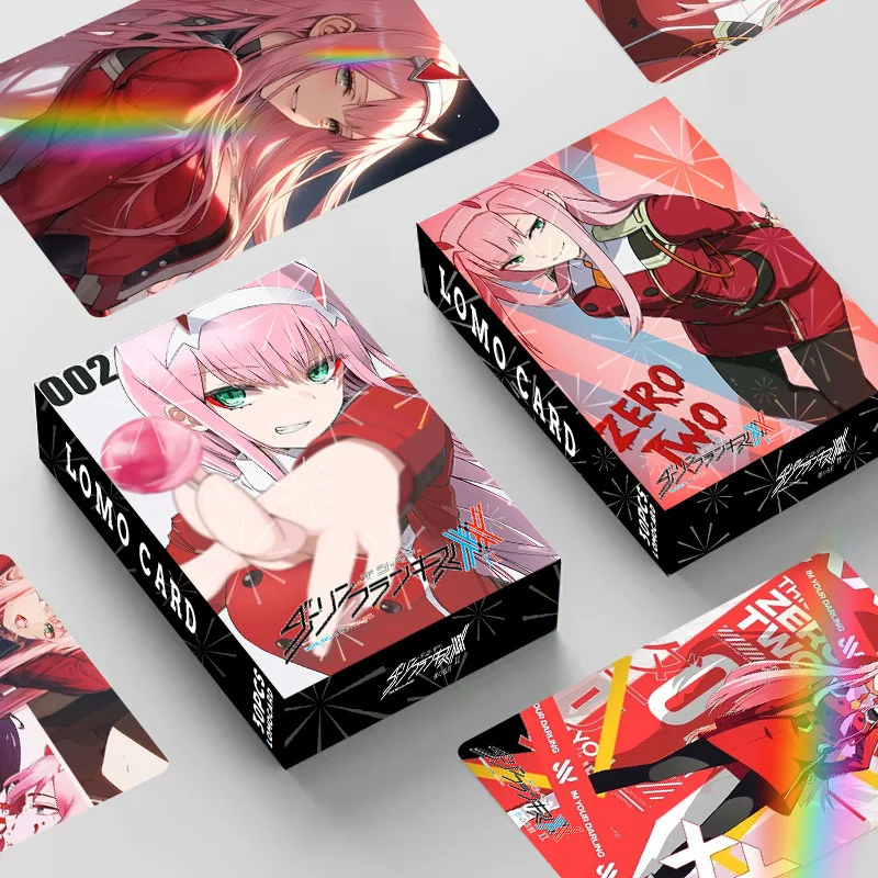 30ks Anime miláčik v franxx Photocard nula Dve Lomo Card Photo karty pre fanúšikov
