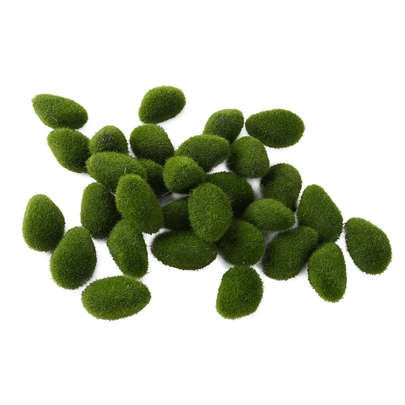 30ks/balenie zelená simulácia Multi-tvar vegetácie Moss Moss Blocks Landscape Rockery Turf Garden Balkón Wall Flowerpot Dekorácie