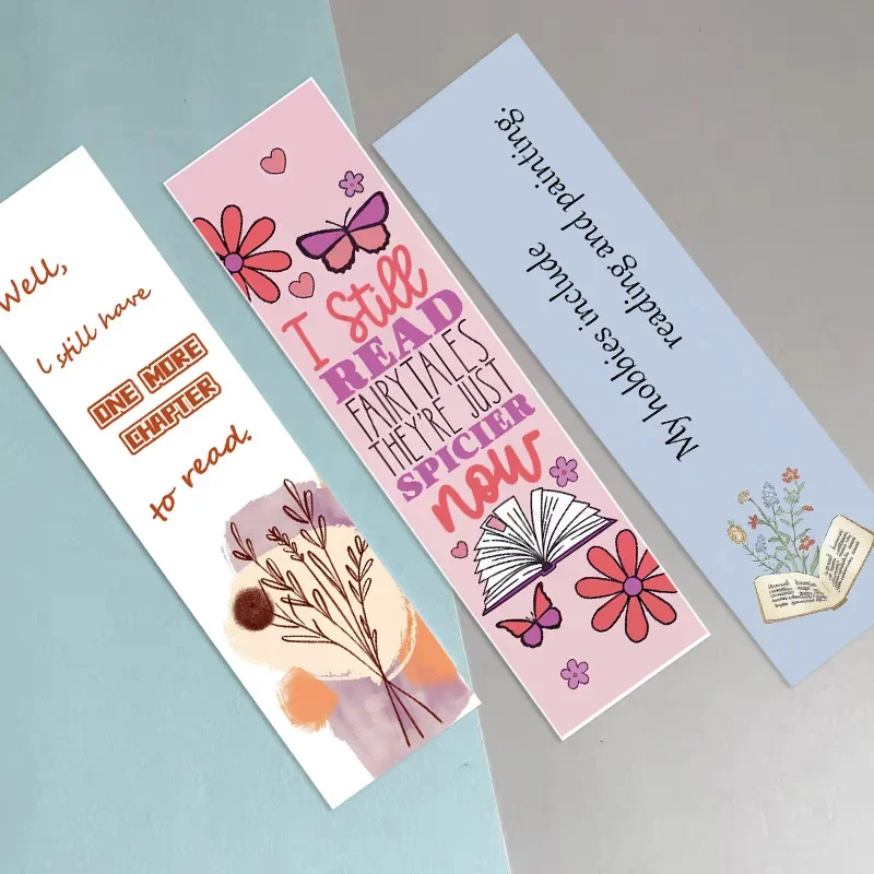 30ks čítanie záložiek jednoduché literárne stránky kniha Anotované notebook stránky klip študentov kreatívne darčeky s papierovými kartami