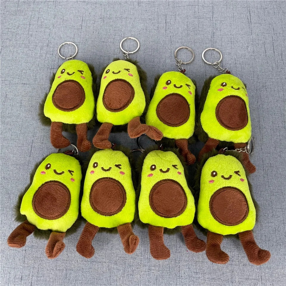 30ks/šarža 9 cm ovocie plnené plyšové hračkárske kľúče prívesok Doll Doll