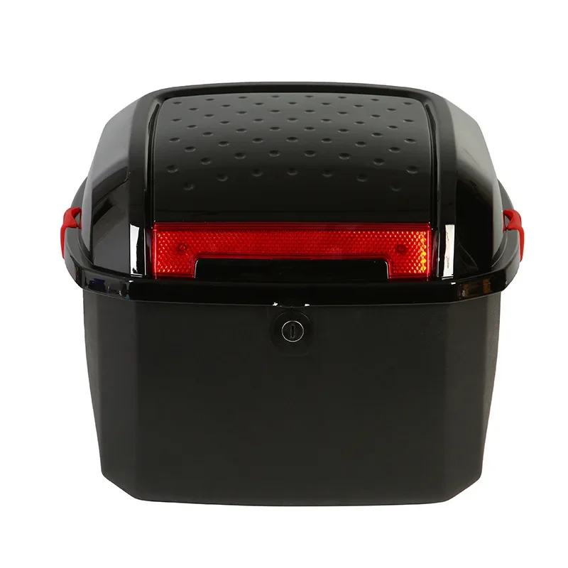 30L Nepremokavá reflexná motocykel Trunk Electric Velfict Trunk Plastické sprejové natreté bicykel zadný kmeň cestovný prístup