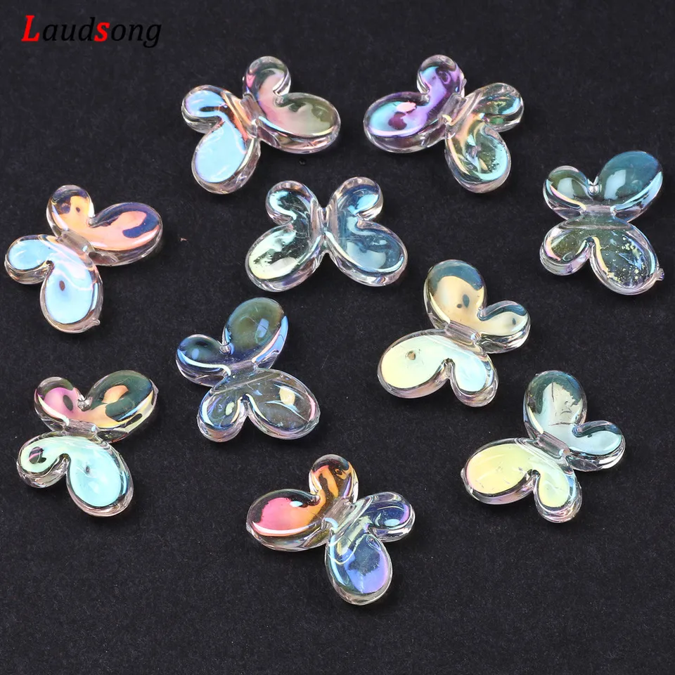 30pcs 17x12mm roztomilé absorbové korálky Acryl Loose Spacer Peads pre šperky výroby DIY módny náramok náhrdelník