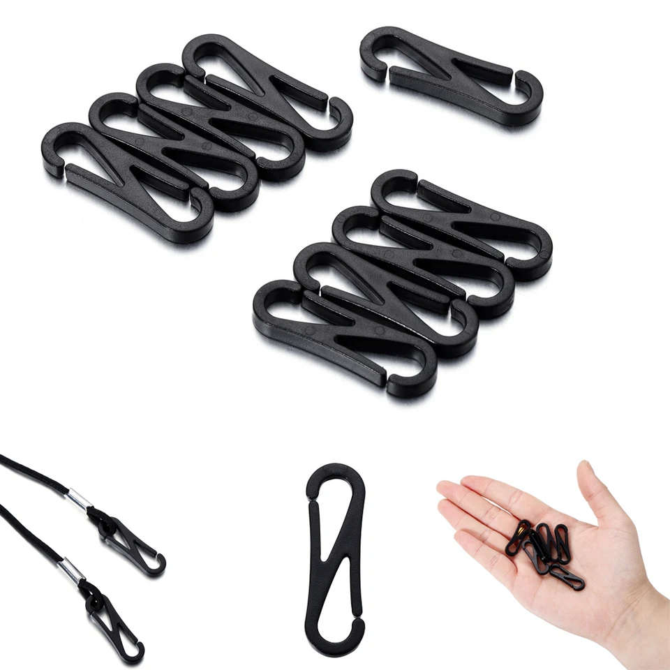 30pcs/lot Mask na šnúrku Hook Snap Clips DIY Maska odolná homárová spona pre zips Pull Plant Plant Sun.