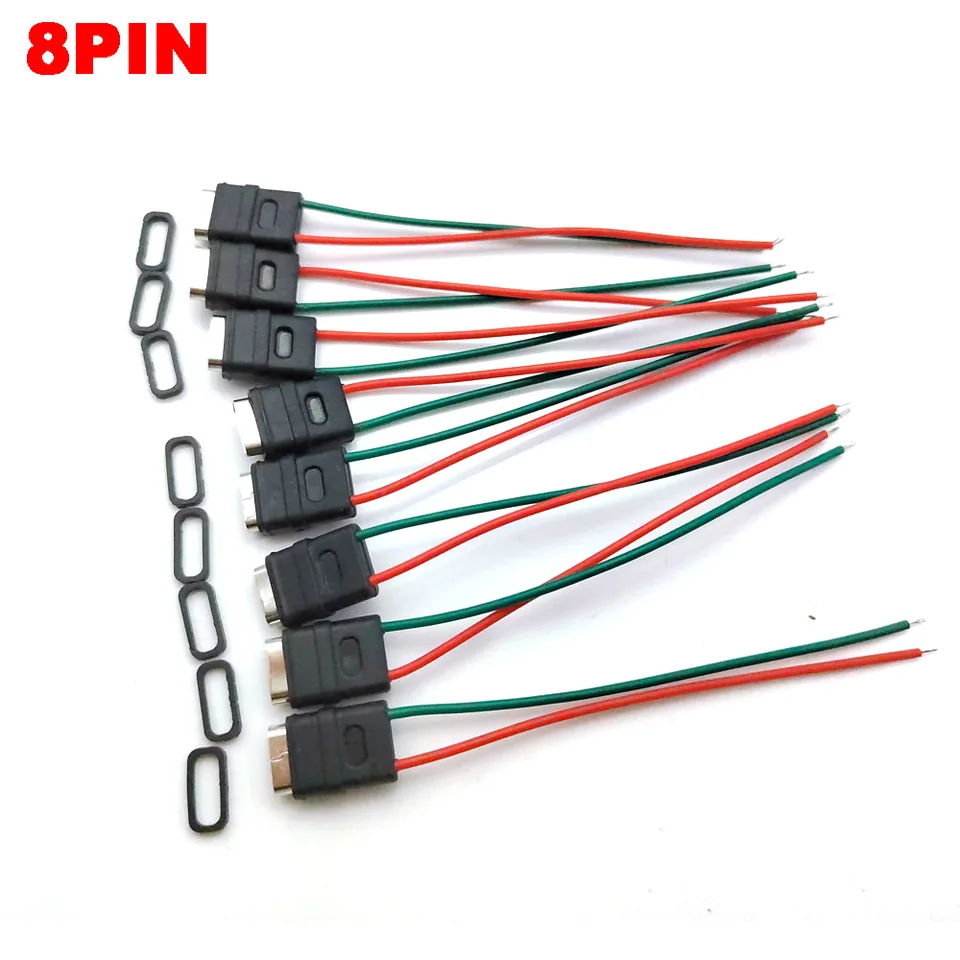 30pcs Micro USB Jack typu C zváracie drôt W typu W Neodploor s kladnými zápornými drôtmi ženské konektorové nabíjacie zásuvka
