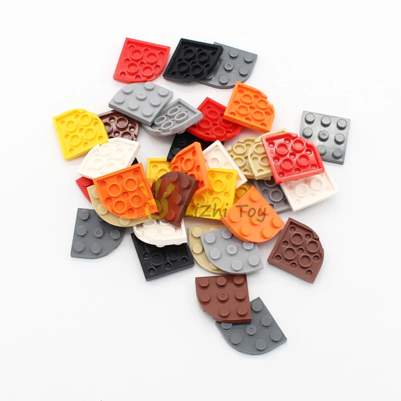 30pcs MOC Brick Parts 30357 Plate Round Roh roh 3x3 Klasický kus budovy Blokovanie hračkárskych príslušenstva