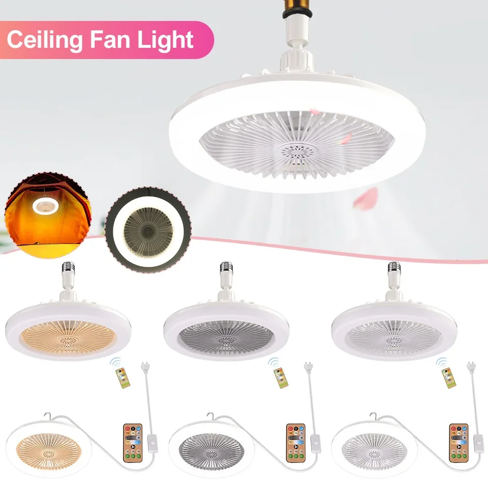 30W E27 stropný ventilátor Svetlo Tiché chladenie Aroma ventilátory Svetlá s diaľkovým ovládačom 3 Rýchlosti 3 Svetlá veterná elektrická ventilátor Luster